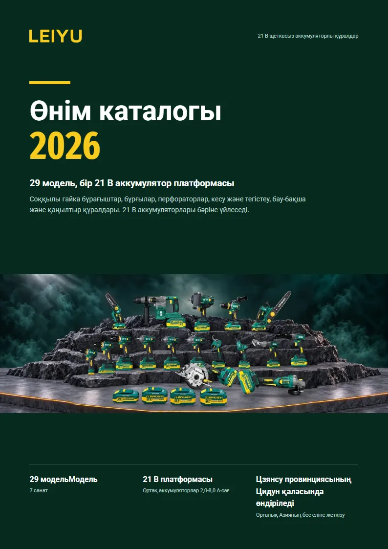 LEIYU өнім каталогы 2026, мұқаба
